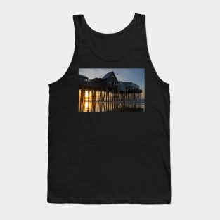 Sunrise on Old Orchard Beach Maine at the Pier Tank Top